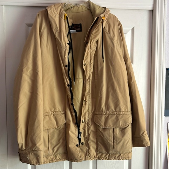 Eddie Bauer Tan Expedition Jacket with Hood - Picture 1 of 5